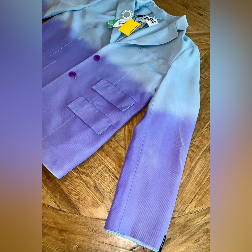 Bobblehaus UO Exclusive Ombré Tencel Twill Blazer - nwt - size large - unique - Picture 10 of 16